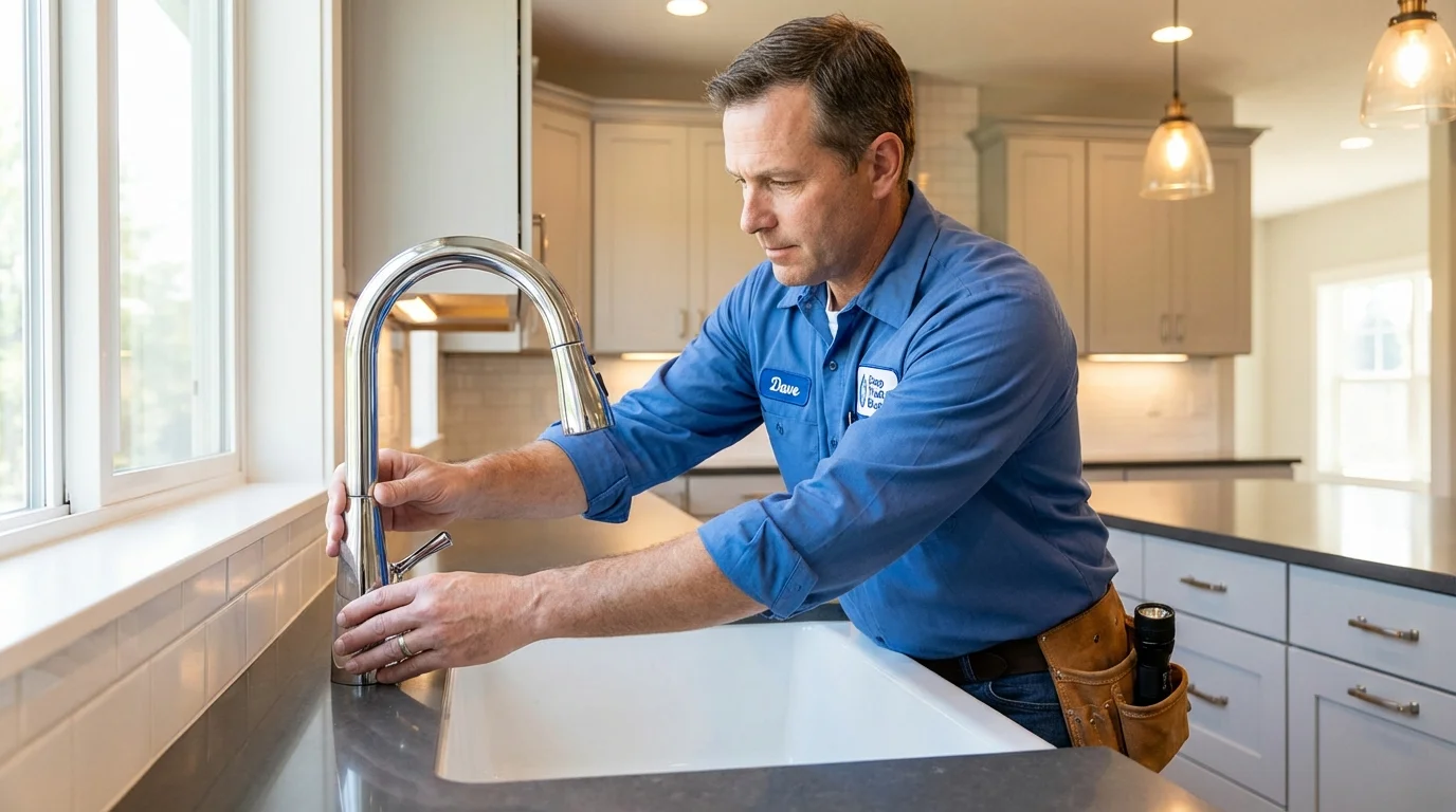 Kitchen faucet installation by Johns Plumbing LLC in Rangely